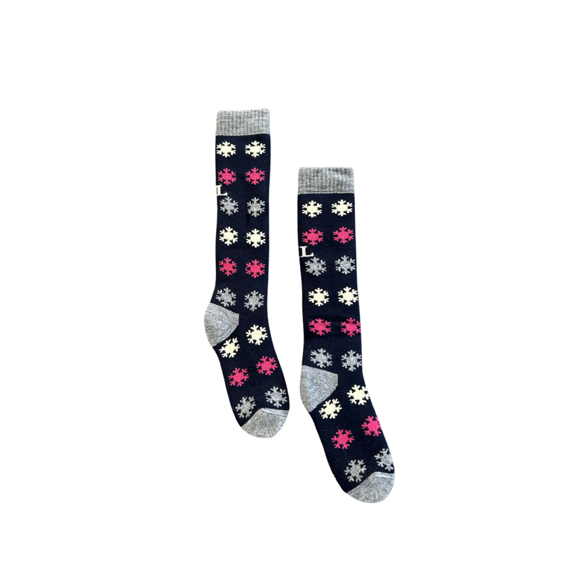 Kingsland Snowflake Unisex Socks - Navy