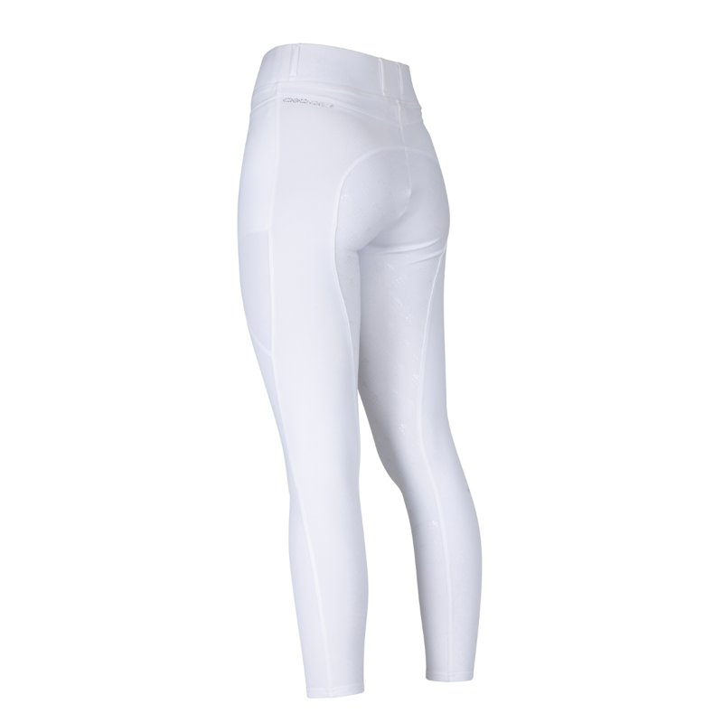Aubrion Ladies Optima LX Riding Tights - White-1