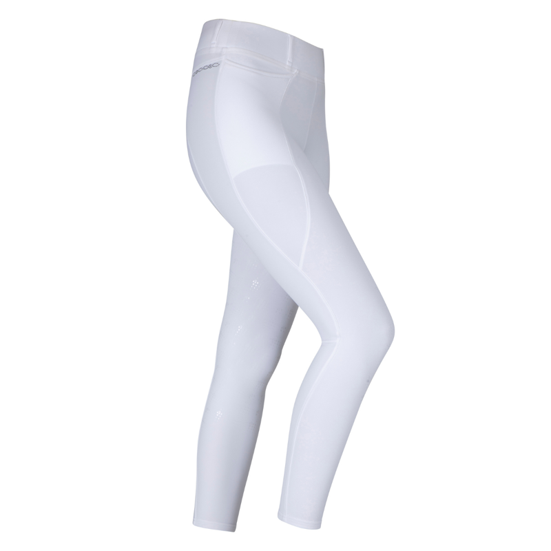 Aubrion Ladies Optima LX Riding Tights - White-2