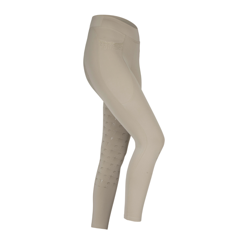 Aubrion Ladies Optima GX Riding Tights - Beige-4