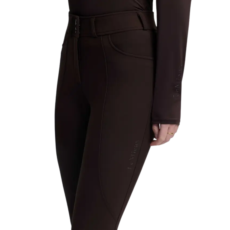 LeMieux Brilliance Knee Grip Breeches - Espresso-2