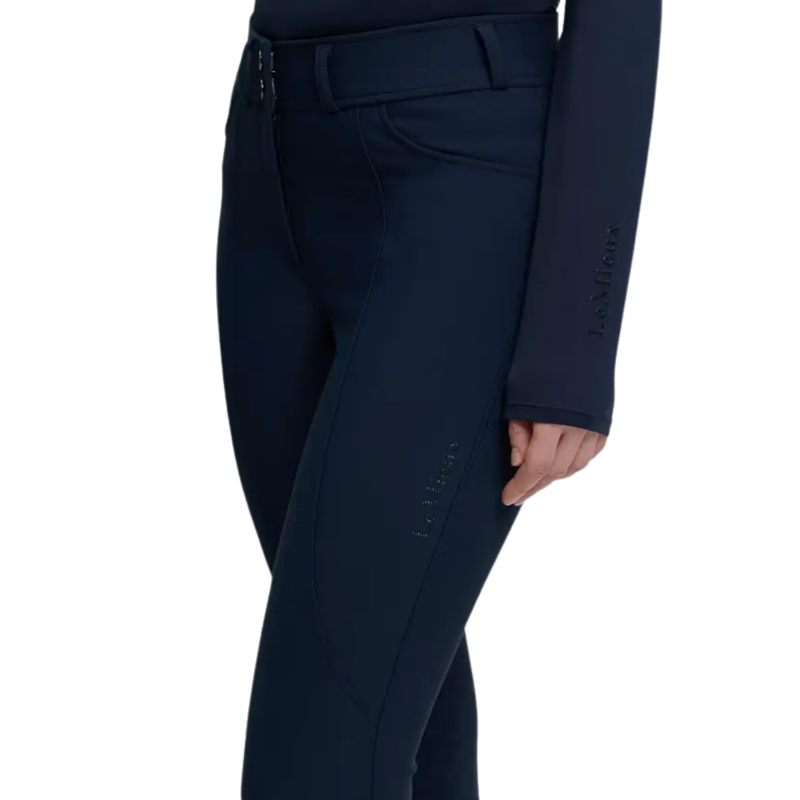 LeMieux Brilliance Knee Grip Breeches - Navy-2