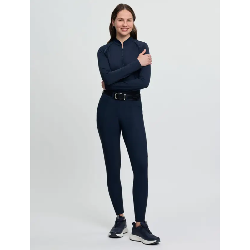 LeMieux Brilliance Knee Grip Breeches - Navy-5