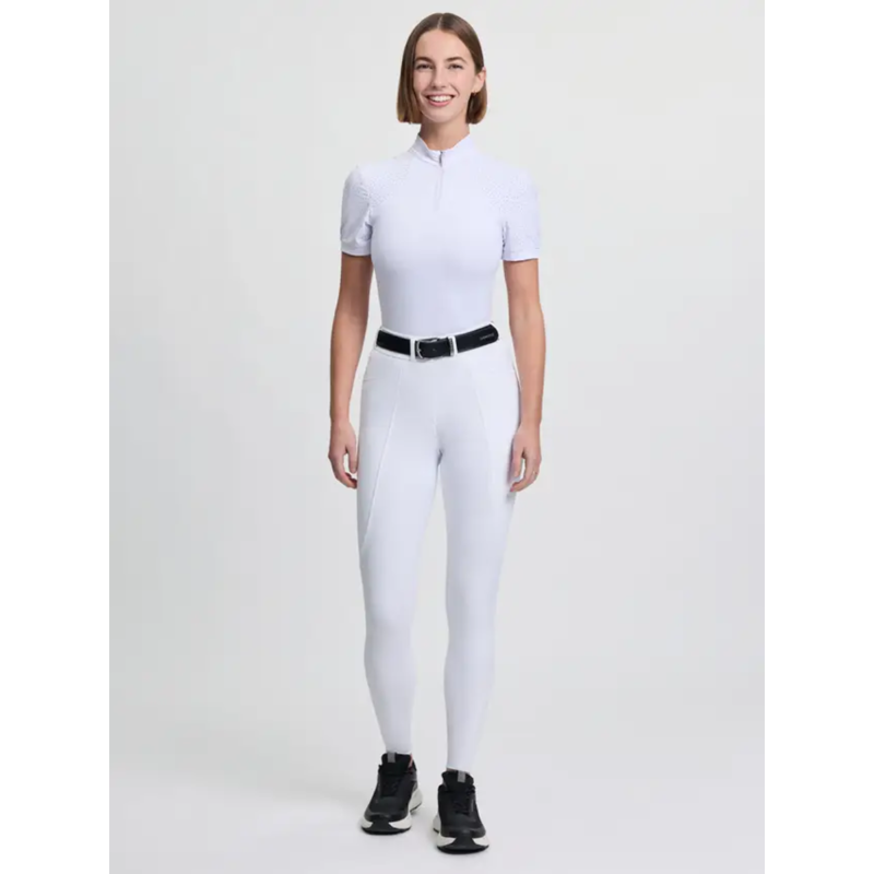 LeMieux Brilliance Knee Grip Breeches - White-5