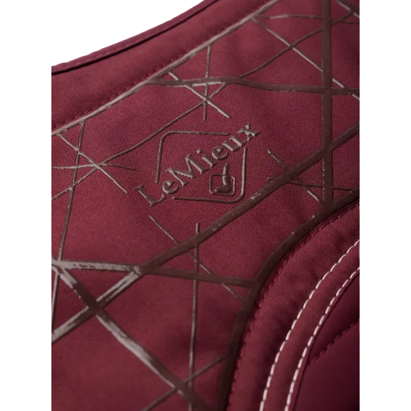 LeMieux Soft Shell Anti Slip Close Contact Square - Burgundy-1