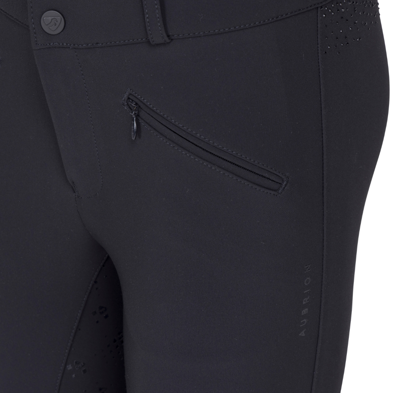 Aubrion Optima Young Rider GX Breeches - Black-4