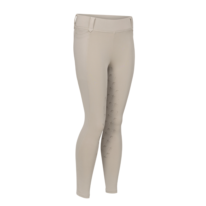 Aubrion Young Rider Optima MX Riding Tights - Beige-2