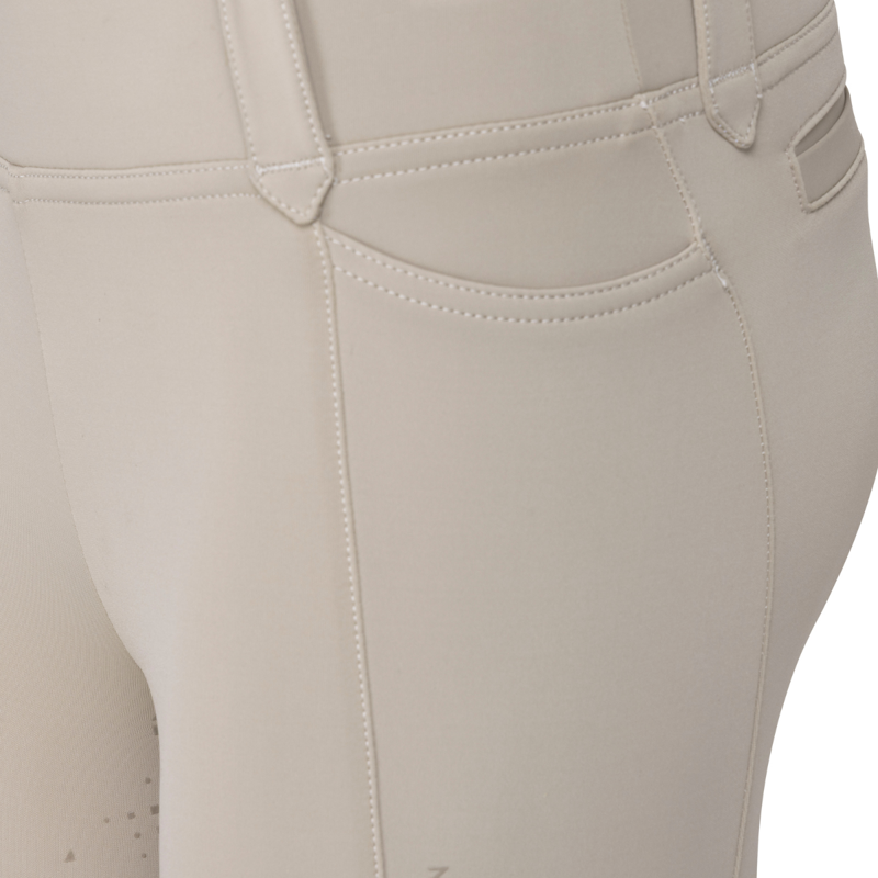 Aubrion Young Rider Optima MX Riding Tights - Beige-5