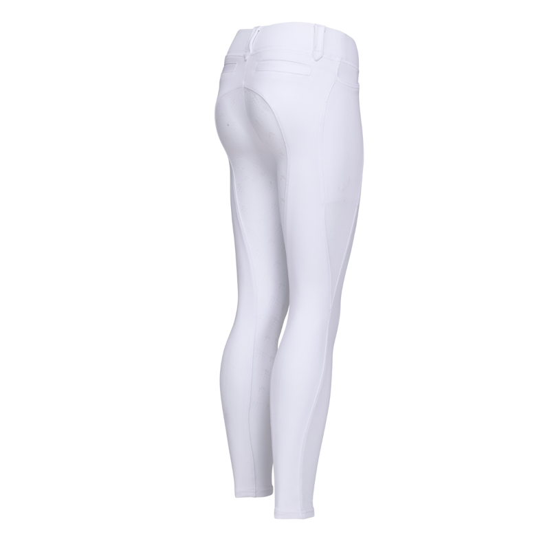 Aubrion Young Rider Optima MX Riding Tights - White-3