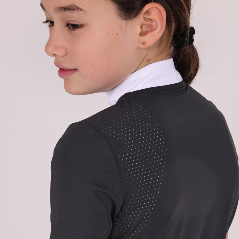 Aubrion Young Rider Optima QX Show Shirt - Black-4