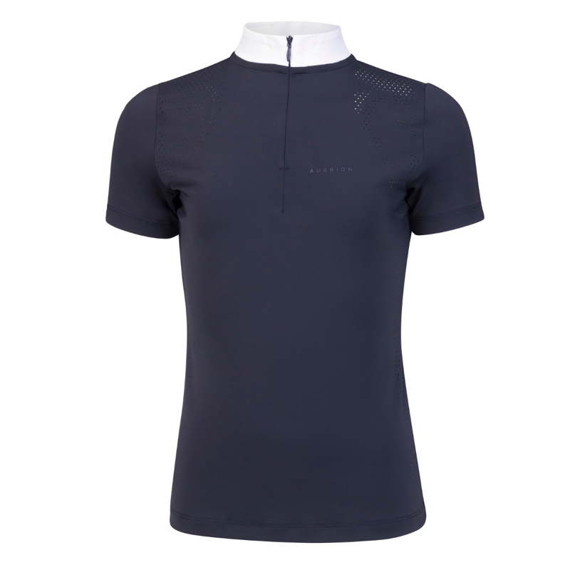 Aubrion Young Rider Optima QX Show Shirt - Navy-1