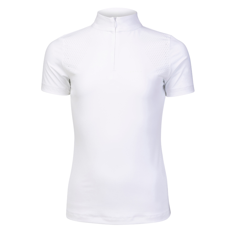 Aubrion Young Rider Optima QX Show Shirt - White-1
