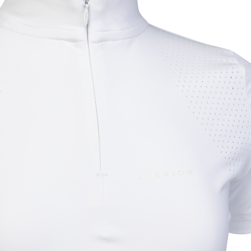 Aubrion Young Rider Optima QX Show Shirt - White-5