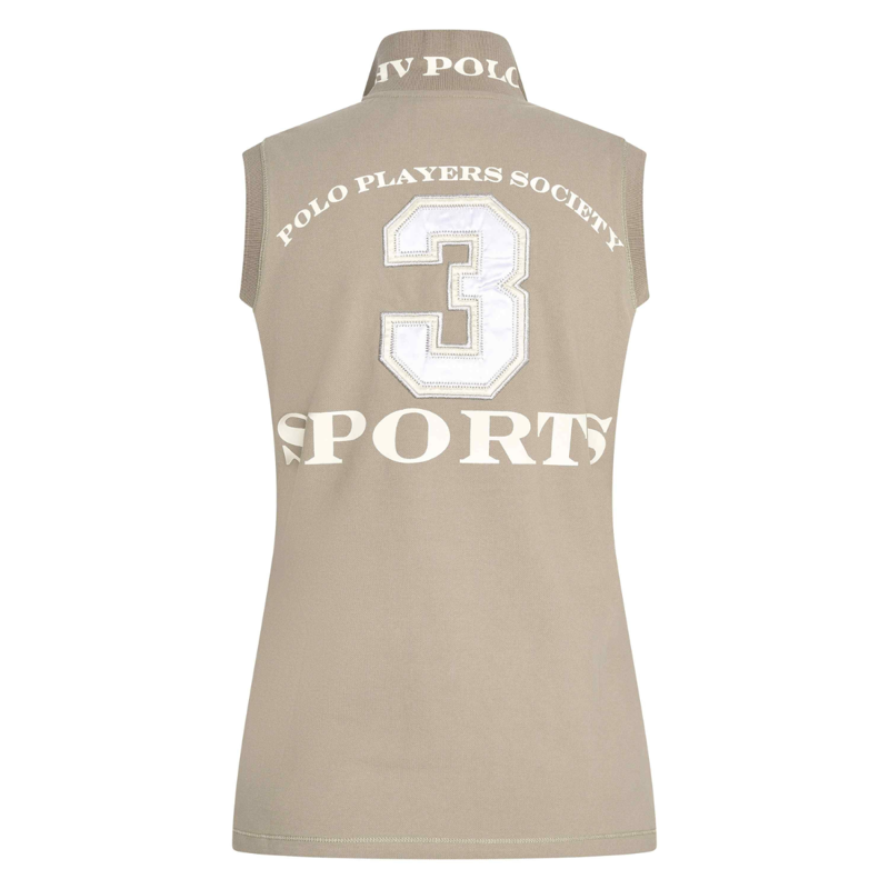 HV Polo Ladies Favouritas Sleeveless Polo Shirt - Oil Green-1