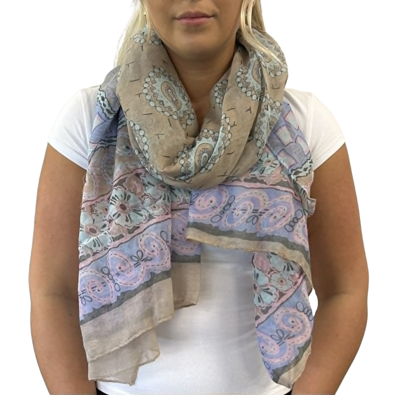 Esperado Scarf - Blue/Pink