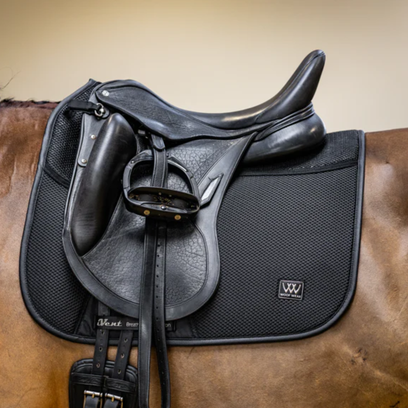 Woof Wear iVent Dressage Saddle Pad - Black-1