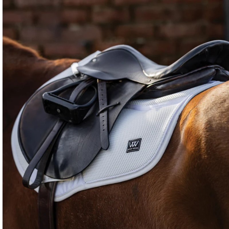 Woof Wear iVent CC Saddle Pad - White-1