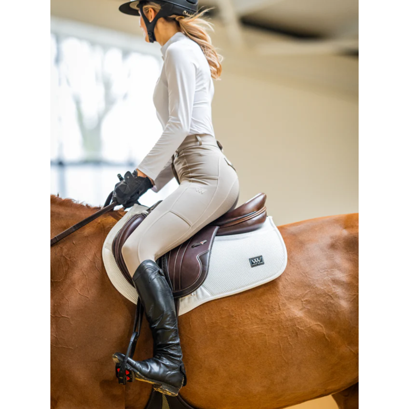 Woof Wear iVent CC Saddle Pad - White-4