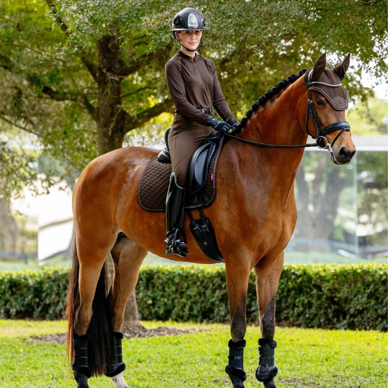 LeMieux Brilliance Dressage Square - Espresso-2