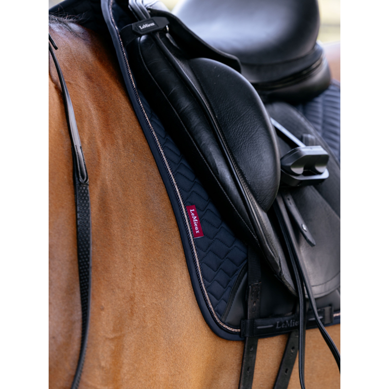 LeMieux Brilliance Dressage Square - Navy-1