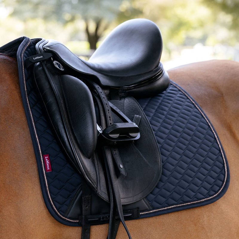 LeMieux Brilliance Dressage Square - Navy-2