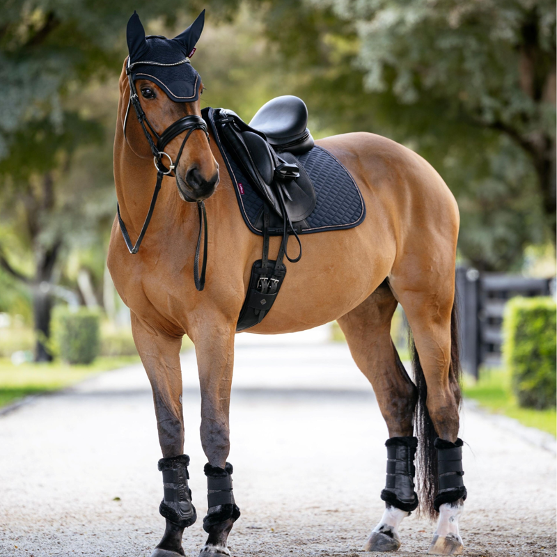LeMieux Brilliance Dressage Square - Navy-3