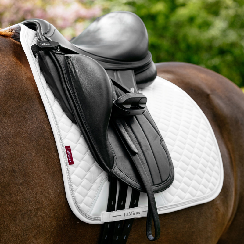 LeMieux Brilliance Dressage Square - White-2