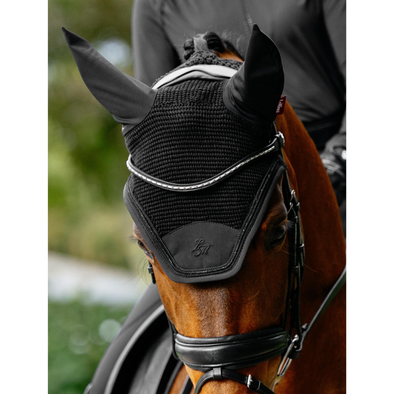 LeMieux Brilliance Fly Hood - Black-3
