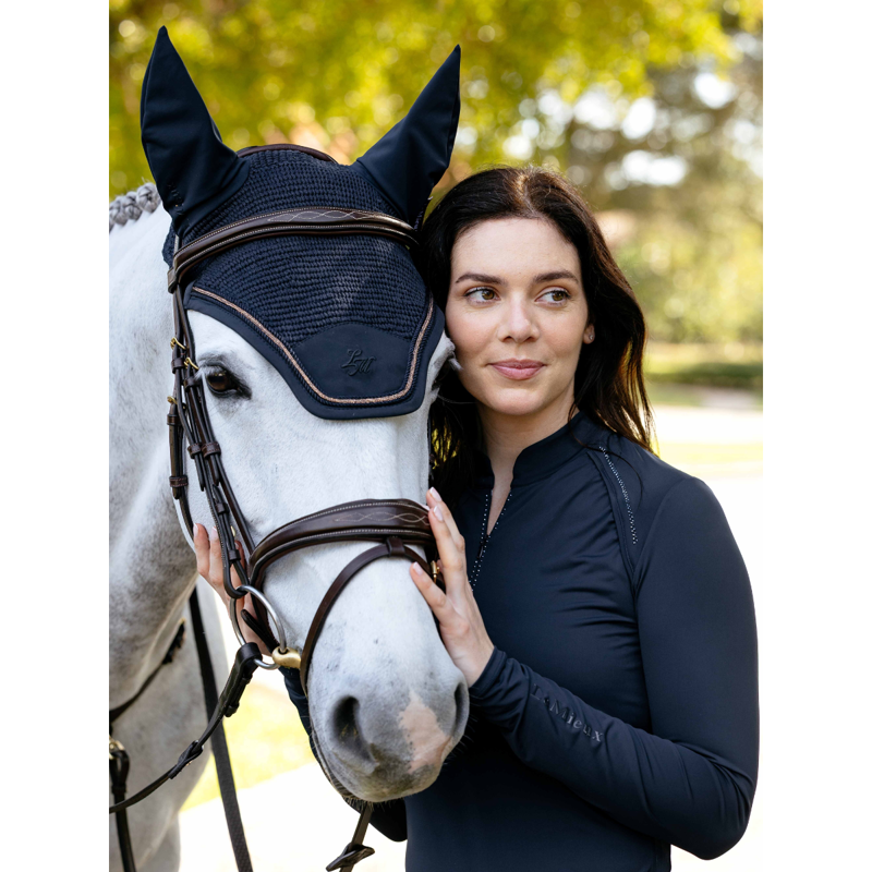 LeMieux Brilliance Fly Hood - Navy-1