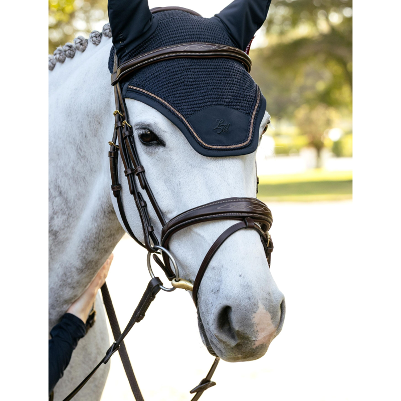 LeMieux Brilliance Fly Hood - Navy-2