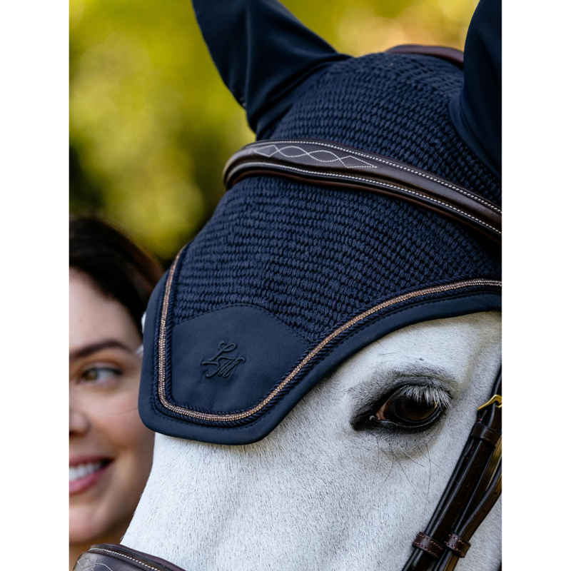 LeMieux Brilliance Fly Hood - Navy-3