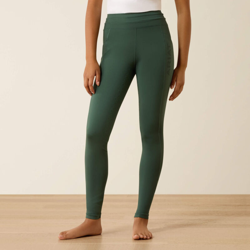 Ariat Youth Eos 2.0 Full Seat Tights - Monstera-2