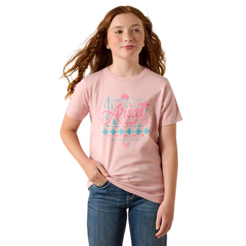Ariat Youth SouthWest Sunset T-Shirt - Dusty Rose