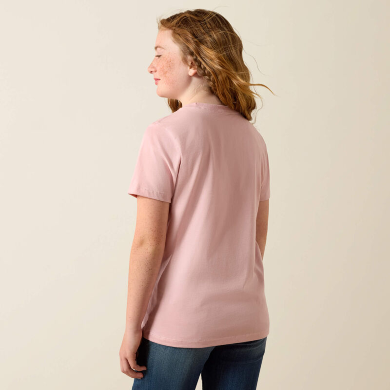 Ariat Youth SouthWest Sunset T-Shirt - Dusty Rose-1