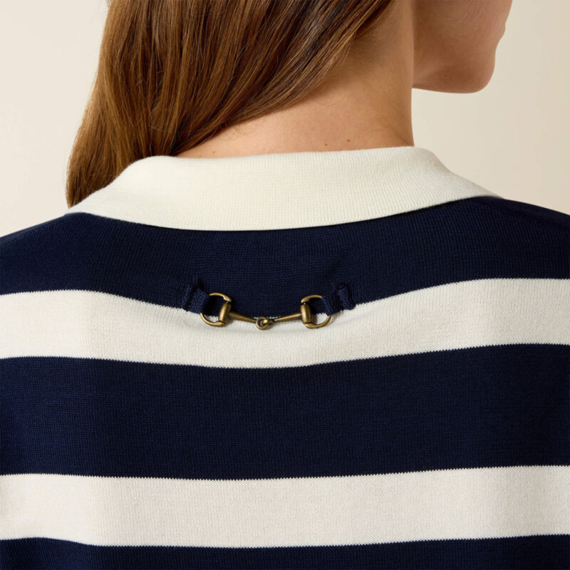 Ariat Women's Langsett Sweater - Navy Stripe-3
