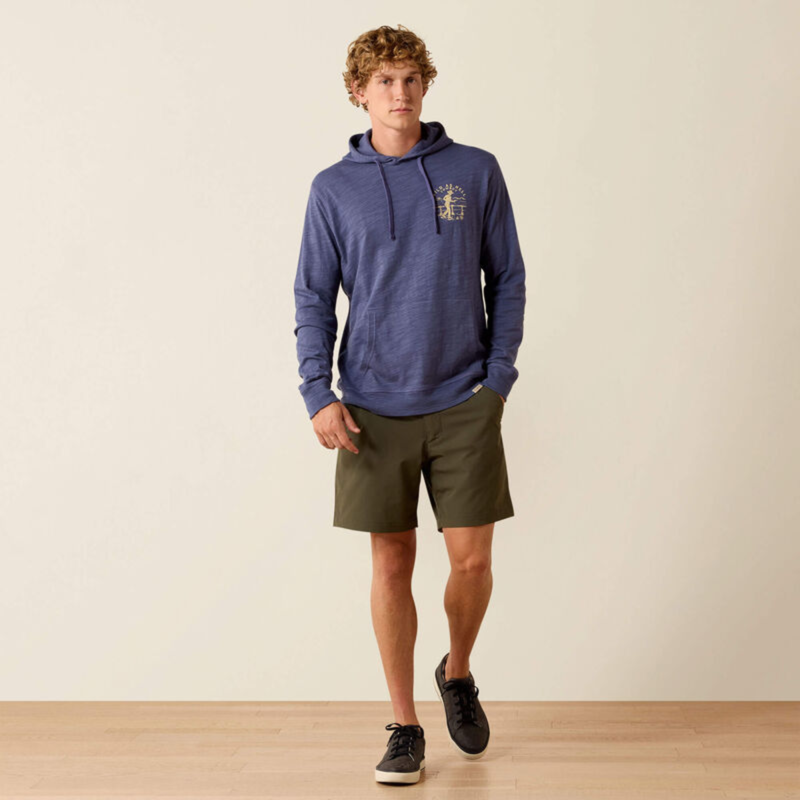 Ariat Men's Lightweight Retro Hoodie - NightShadow-4