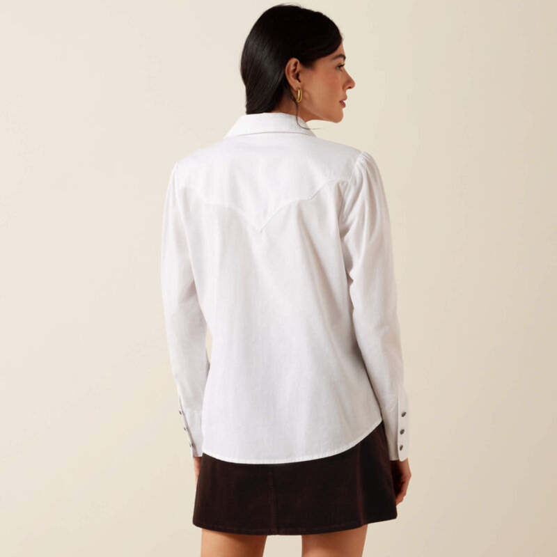 Ariat Women's Lattice Shirt - White-1