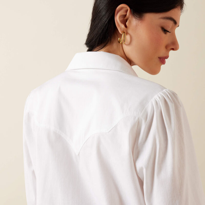 Ariat Women's Lattice Shirt - White-3
