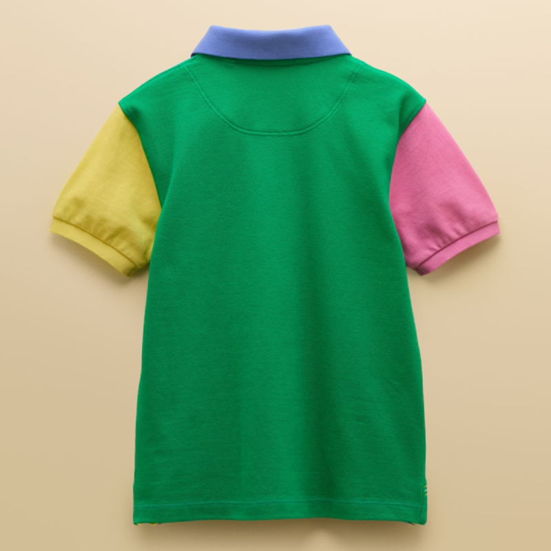 Joules Boys' Woody Colourblock Short Sleeve Polo Shirt - Multi-3