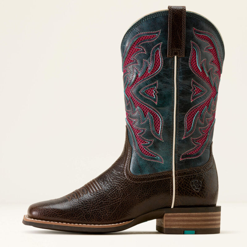 Ariat San Angelo VentTEK 360 Wide Square Toe Western Boot - Chocolate Chip-1