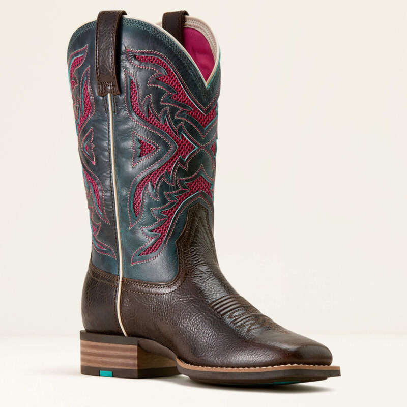 Ariat San Angelo VentTEK 360 Wide Square Toe Western Boot - Chocolate Chip-3