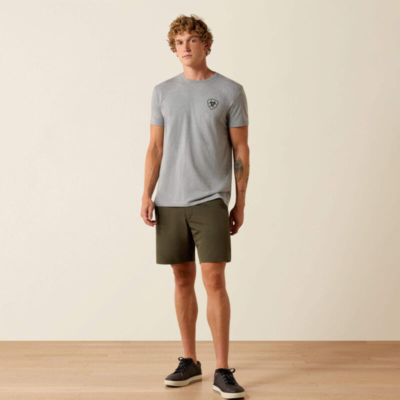 Ariat Men's Banner T-Shirt - Ice Berg-4