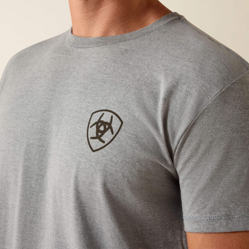 Ariat Men's Banner T-Shirt - Ice Berg-2