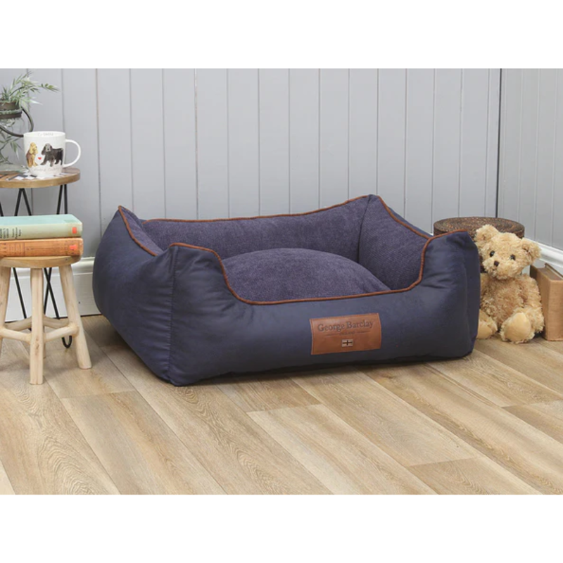 George Barclay Hythe Country Orthopaedic Walled Dog Bed Medium - Twilight