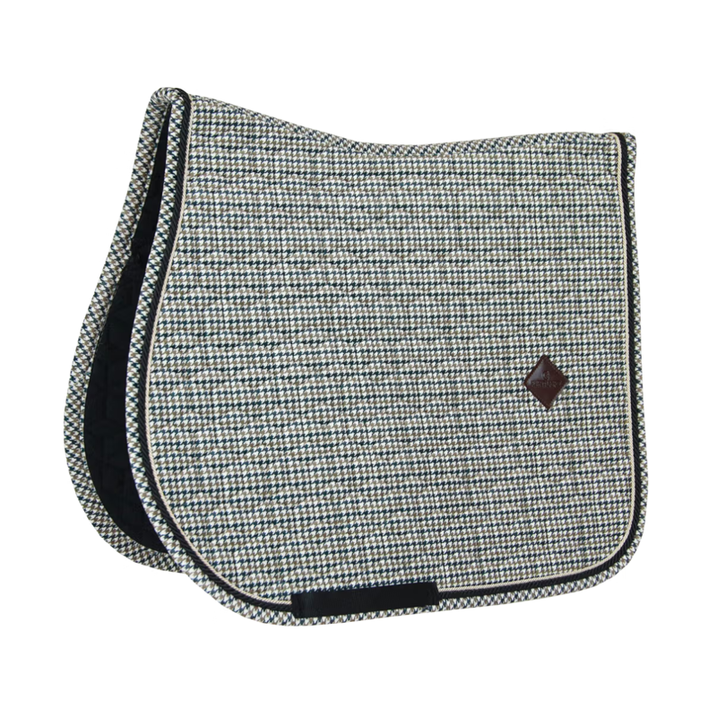 Kentucky Pied De Poule Jumping Saddlepad - Brown-4