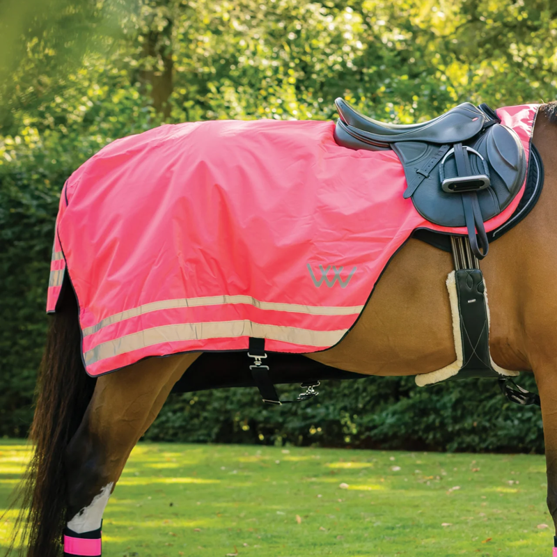 Woof Wear Winter Hi Vis Exercise Sheet - Hi Vis Pink