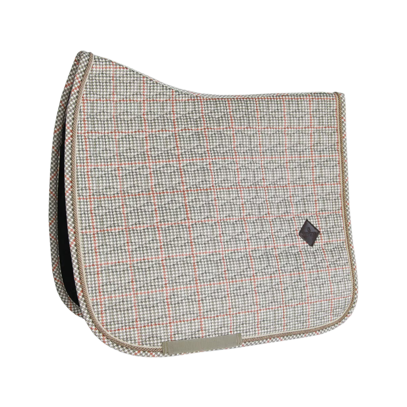 Kentucky Pied De Poule Dressage Saddlepad - Beige-3