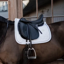 Kentucky Glitter Rope Dressage Saddlepad - White/White