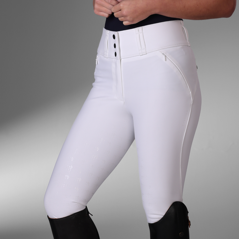 Aubrion Women's Optima MX Breeches - White-5