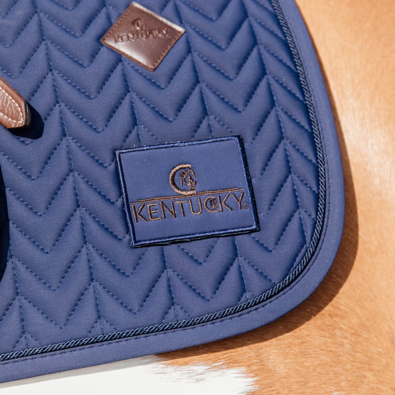 Kentucky Fishbone Competition Dressage Saddlepad - Navy-2